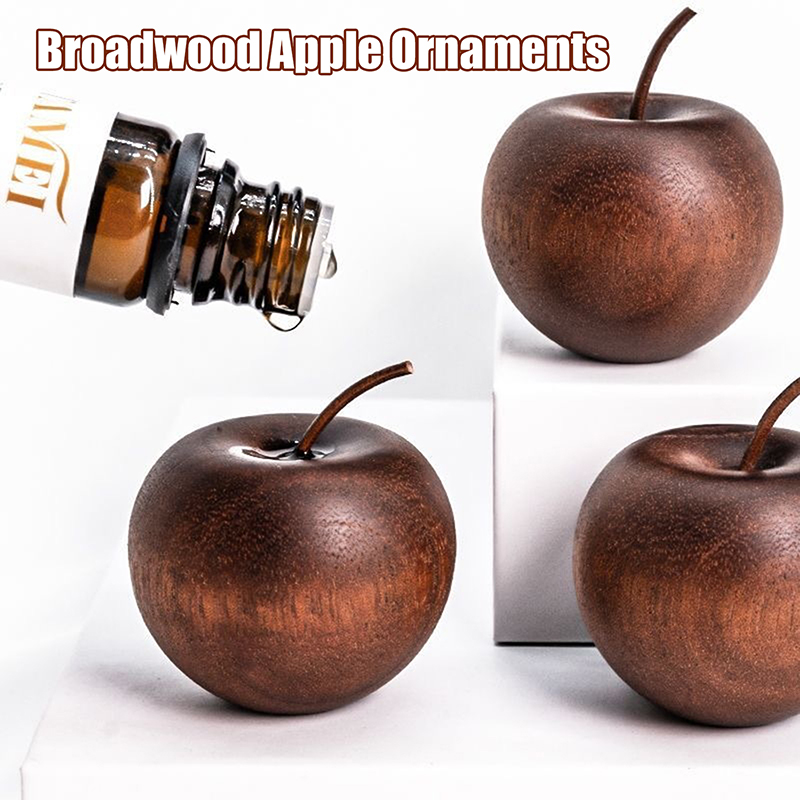 1PCS Of Wooden Apple Shaped Es - Fragrance Home Decor review and price