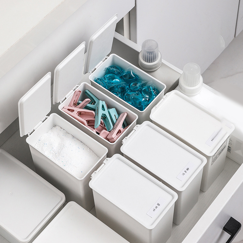 White Laundry Room Storage Box - Scent Booster Bead review and price