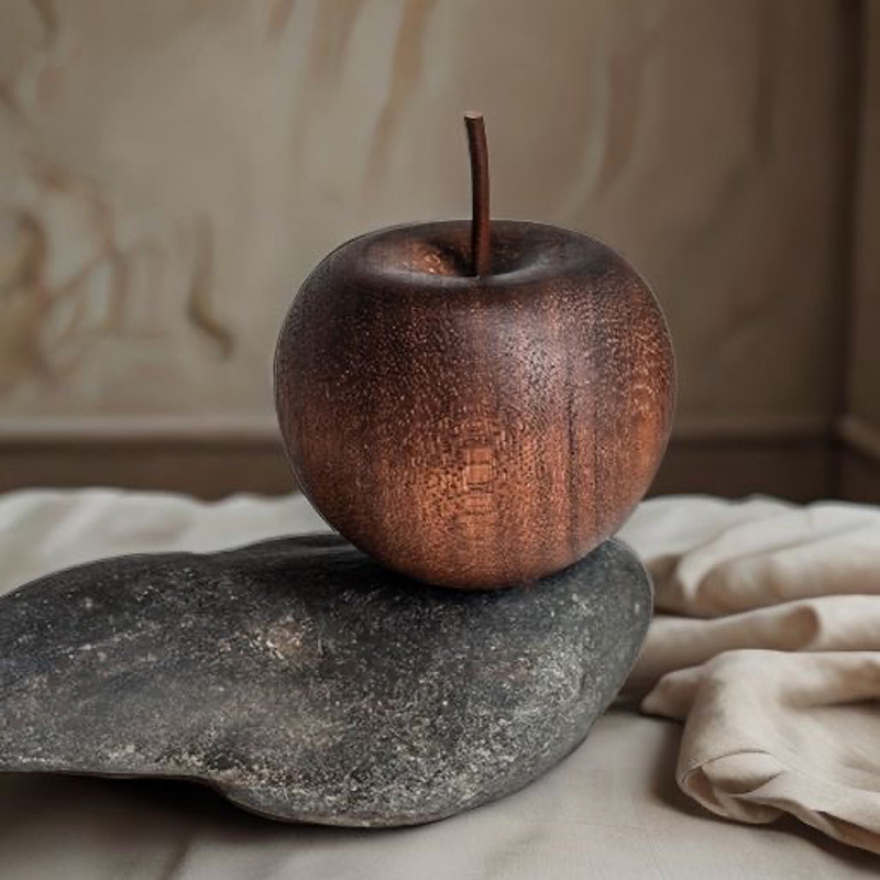 1PCS Of Wooden Apple Shaped Es - Fragrance Home Decor review and price