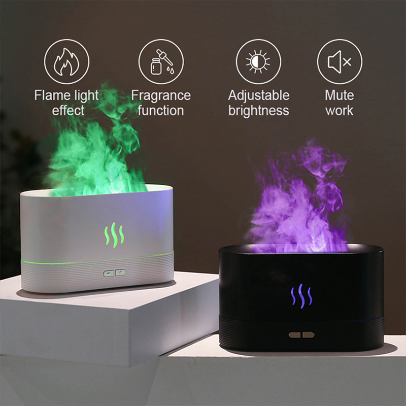USB Desktop Flame Aroma Diffus - Fragrance Oil Set review and price