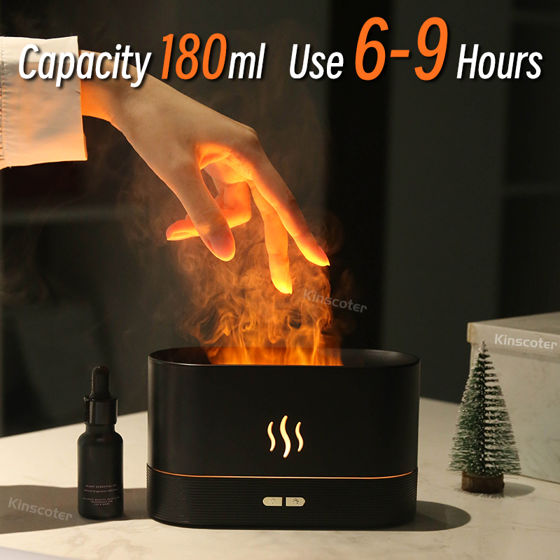 USB Desktop Flame Aroma Diffus - Fragrance Oil Set review and price