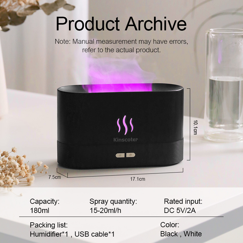 USB Desktop Flame Aroma Diffus - Fragrance Oil Set review and price